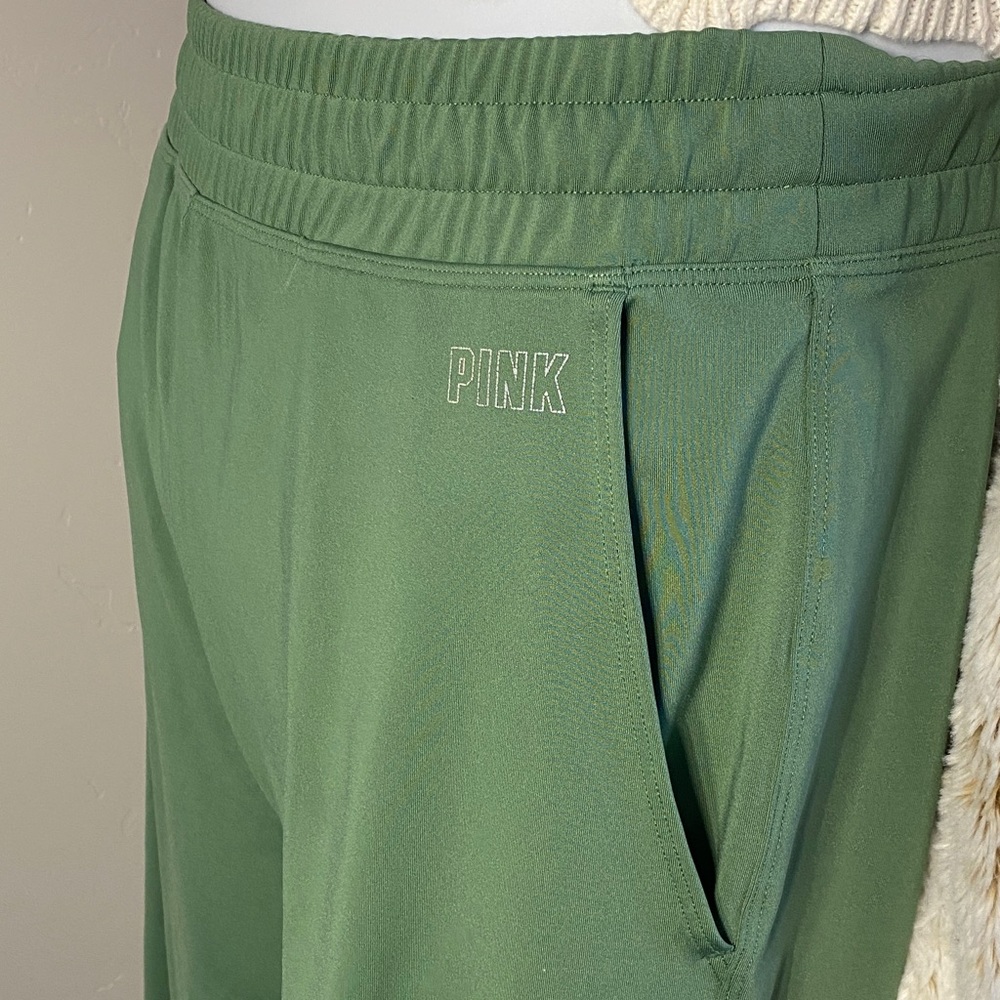PINK Victoria's Secret Olive Green Track Pants - Picture 4 of 4